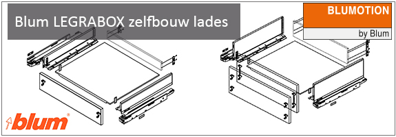 Blum LEGRABOX zelfbouw ladeset met BLUMOTION