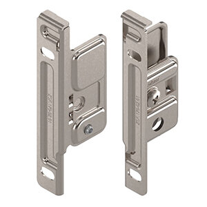 Frontbevestiging voor stalen lade