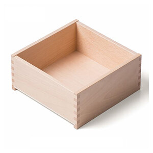 Houten lade beuken hoogte 295-395 mm