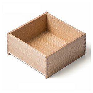 Houten lade eiken hoogte 295-395 mm