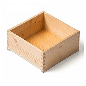 Houten lade oud vuren hoogte 135-195 mm