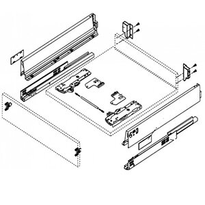 TANDEMBOX antaro TOB inbouwhoogte 131mm (K)