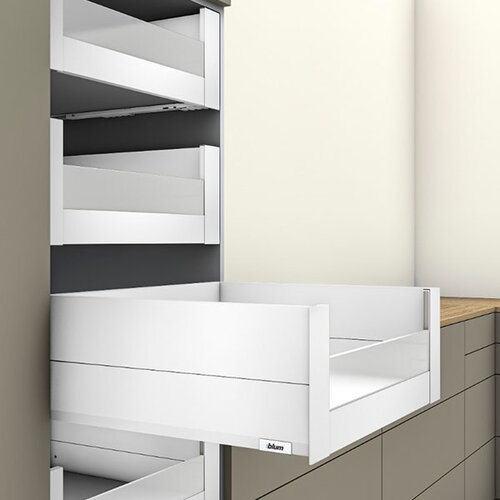 Blum MERIVOBOX, binnenlade boxcap, inbouwhoogte 209mm (E/Z) met halfglas