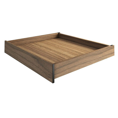 TA'OR BOX binnenlade, inbouwhoogte 80 mm (N/Z), notenfineer tot 120cm